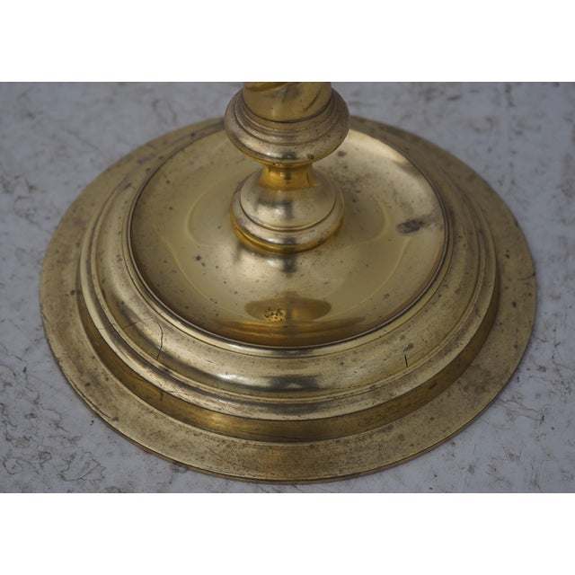 1990s Maitland Smith Tall Candlestick Form Floor Lamp For Sale - Image 5 of 11