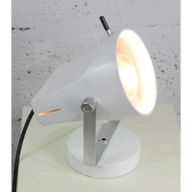 White Spotlight Lamp by Étienne Fermigier for Disderot, France, 1967 For Sale - Image 8 of 18