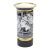 Vintage Signed Hungarian Porcelain Adria Vase, 1992 Fornasetti Style, Black, Gold and White For Sale