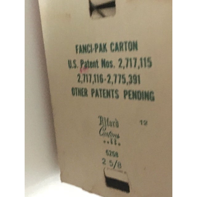 Vintage Shiny Brite Ombre Glass Christmas Tree Ornaments in Original Tray- Set of 5 For Sale - Image 9 of 12