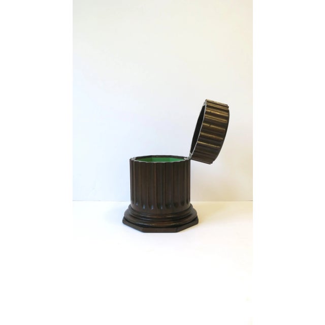 Mid 20th Century Column Pillar Pedestal Box in the Neoclassical Style, Circa Mid-20th Century For Sale - Image 5 of 13