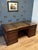 Large Mahogany Desk with Green Leather Top, 1990s For Sale - Image 9 of 18