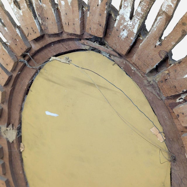 Early 20th Century Antique Spanish Sunburst Mirror For Sale - Image 5 of 5