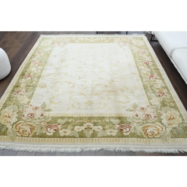 Vintage Turkish Hand-Knotted vintage rug is a semi-antique vintage area rug.'70s Eastern region of Turkey's unique rug is...