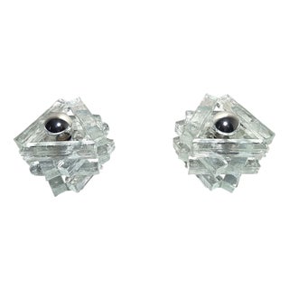 Murano Glass Table Lamps from Poliarte, Set of 2 For Sale