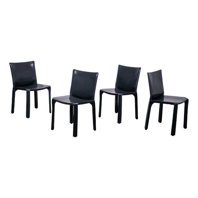 CAB 412 Side Chairs by Mario Bellini for Cassina, 1995, Set of 4 For Sale
