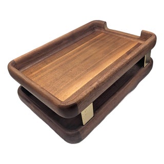Mid 20th Century Eldon Woodline #6500 Desktop Tray Organizer For Sale