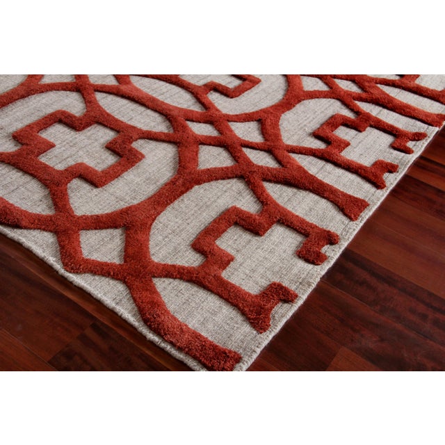 Not Yet Made - Made To Order Wellington Rust/Gray Hand loom Wool Area Rug - 8'x10' For Sale - Image 5 of 8