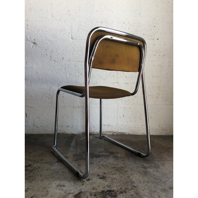 1970s 1970s Italian Chrome Chairs by the Otto Gerdau Company - a Pair For Sale - Image 5 of 13