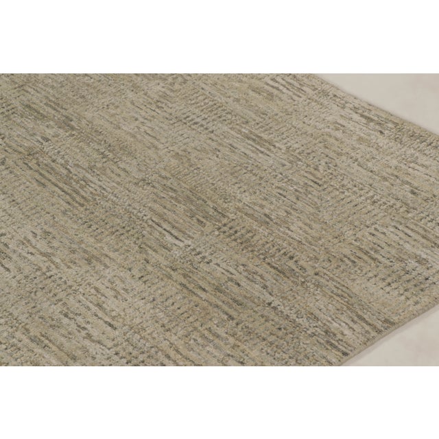 2020s Contemporary Square Textural Rug in Beige Hues, by Rug & Kilim, India For Sale - Image 5 of 10