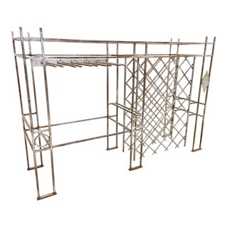 Custom Industrial Solid Raw Steel Bar and Wine Rack For Sale