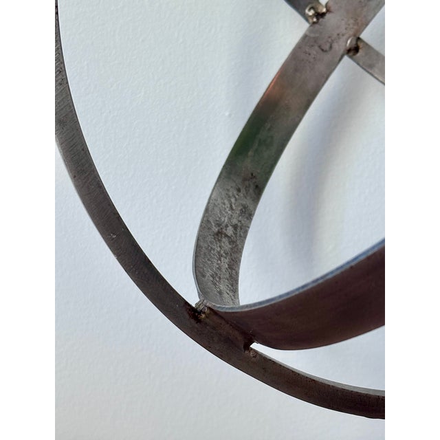 Vintage Mid-Century Armillary Sphere | Metal Celestial Sculpture For Sale - Image 14 of 17