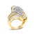 Haus of Brilliance 14K Yellow Gold 1-1/3 Cttw Round and Baguette Diamond Bypass Cocktail Ring, Size 7 For Sale - Image 4 of 6