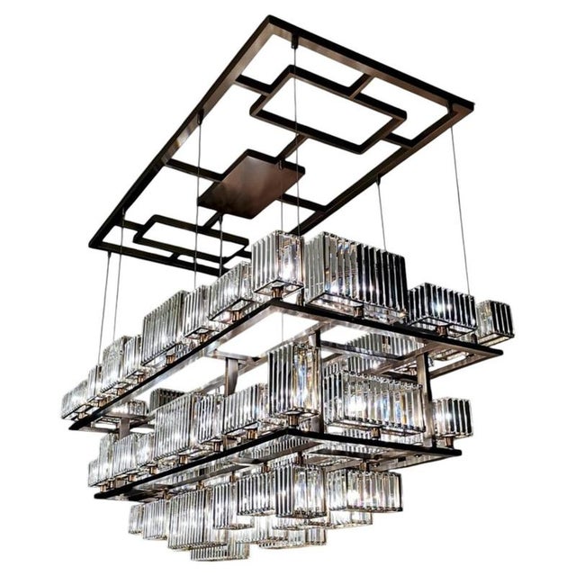 Collection Labirinto Chandelier in Metal and Crystal by Jago For Sale - Image 13 of 13