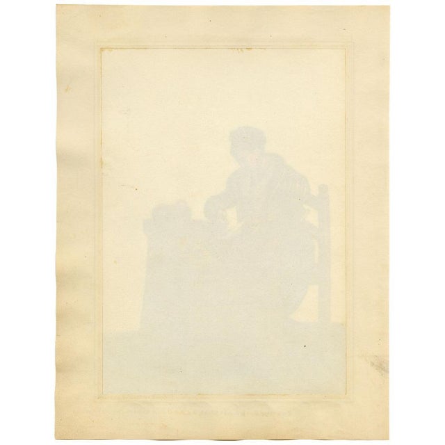 Michela De Vito, Neapolitan Costume, Money Changer, 1800s, Watercolour For Sale - Image 6 of 7