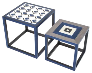 Partenope Coffee Tables in Cb1 & Qb Pattern Marquetry by Architetti Artigiani Anonimi, Set of 2