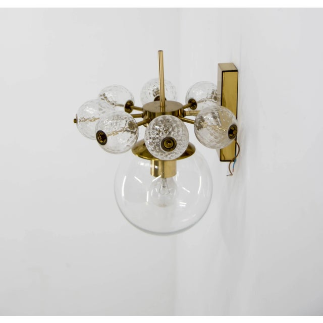 Metal Wall Light attributed to Jaroslav Bejvl for Kamenicky Senov, 1980s For Sale - Image 7 of 8