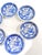 Antique Blue Willow Butter Pat Plates – Chinoiserie Blue & White – Set of 6 For Sale - Image 4 of 12