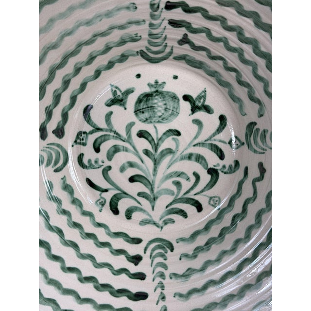 Ceramic Large Spanish Fajalauza Ceramic Lebrillo Bowl For Sale - Image 7 of 11