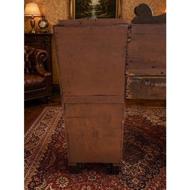 William IV Mahogany Twin Pedestal Sideboard with Carved Back, England, 1837 For Sale - Image 16 of 17