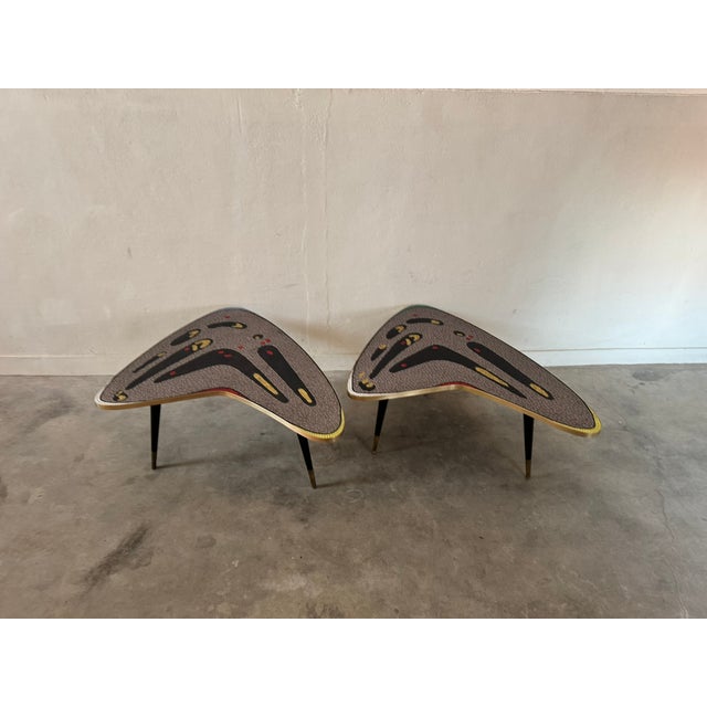 Gray Mosaic Table by Berthold Müller-Oerlinghausen, 1950s For Sale - Image 8 of 13