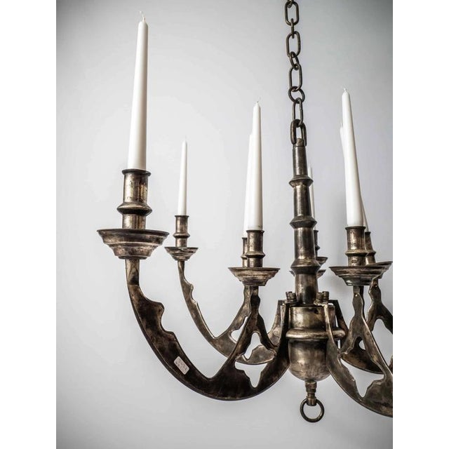 Antique 19th Century Neo-Renaissance Candle Chandelier For Sale - Image 3 of 13