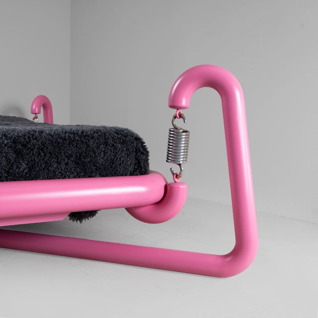 1970s Pink Spring Bed by Marzio Cecchi, 1970 For Sale - Image 5 of 15