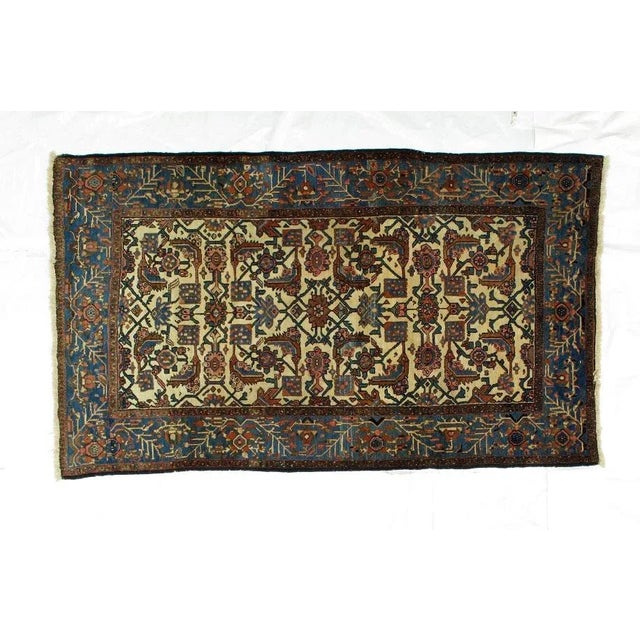 Early 20th Century Antique Persian Ferahan Rug - 4′1″ × 7′ For Sale In New York - Image 6 of 6