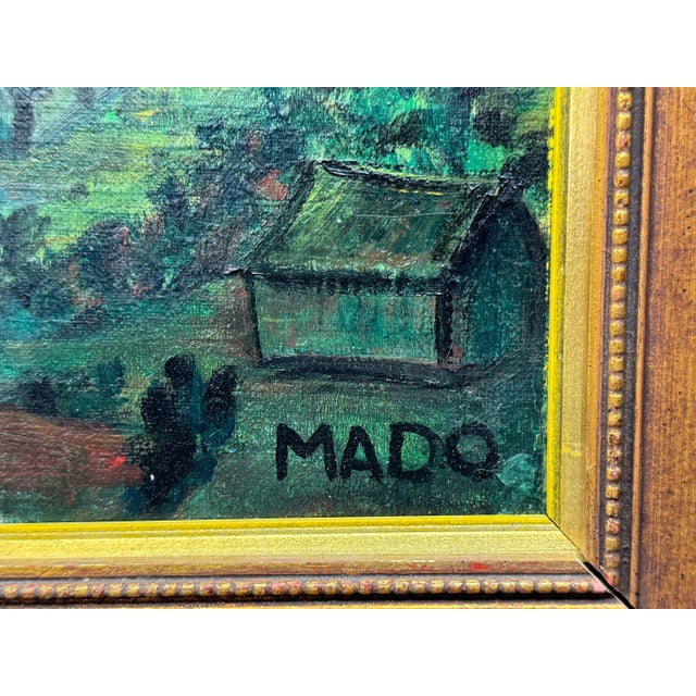 Charming Village Scene Painting For Sale - Image 4 of 5