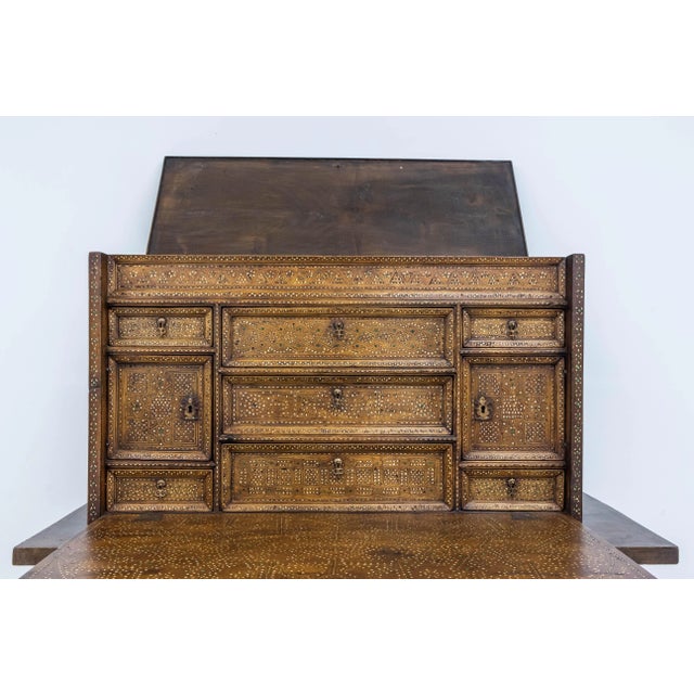 Inlaid 18th C Bargueño For Sale In Charlotte - Image 6 of 9