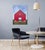 2010s Summer Air by Justin Wheatley | Acrylic on panel Red barn under a blue sky. For Sale - Image 5 of 5