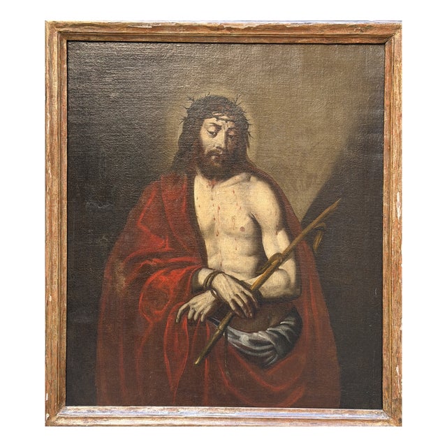 Ecce Homo, 17th Century, Oil on Canvas For Sale
