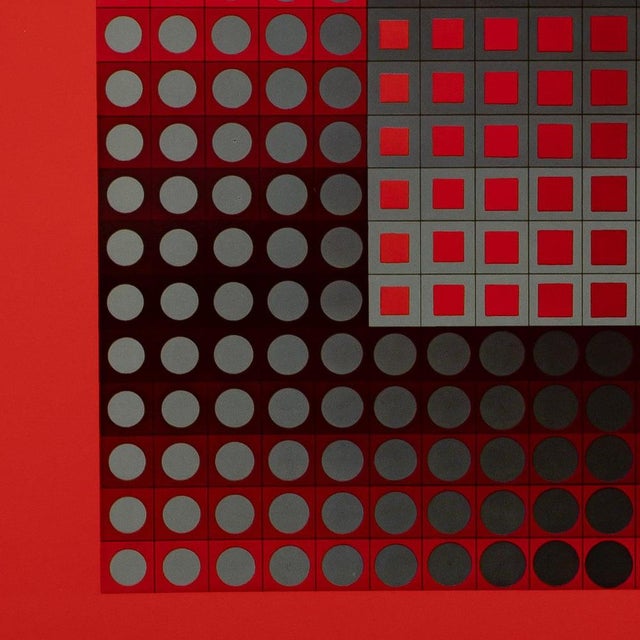Victor Vasarely, ZETT RG, Etching For Sale - Image 3 of 6
