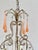 1950s Venetian Style Beaded Brass Chandelier with Pink Murano Glass Drops, Italy, 1950s For Sale - Image 5 of 18