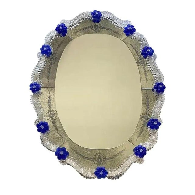 Hand-Carved Venetian Oval Mirror by Simoeng For Sale - Image 13 of 13