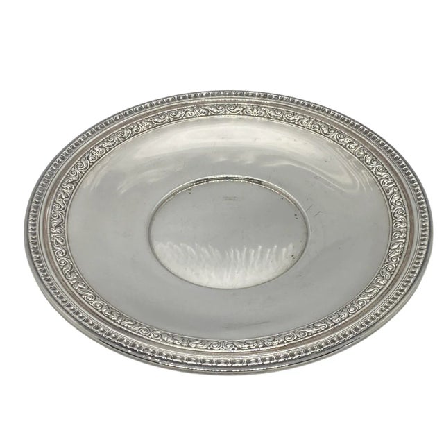 Vintage Reed & Barton Mid 20th Century Silverplate Sandwich Plate Bel Air #1201 For Sale - Image 13 of 13
