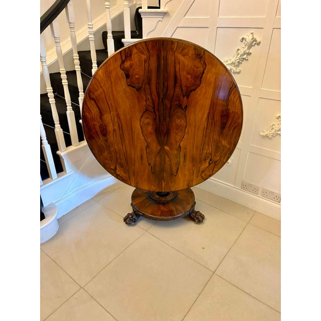 Antique William IV Circular Rosewood Dining Table, 1860s For Sale - Image 6 of 6