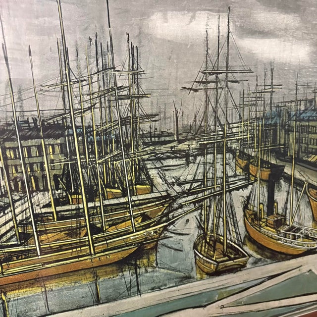 ベルナール・ビュッフェ、Le Havre,le bassin de commer ベルナール・ビュッフェ、Le Havre,le bassin de commer - メルカリ