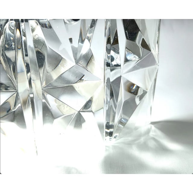 Kinkeldey Mid-Century Art Deco Modern Crystal and Chrome Wall Light from Kinkeldey, 1980s For Sale - Image 4 of 11