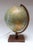 French Vintage French Modern Illuminated Glass Globe Terrestre by Girard Et Barrère For Sale - Image 3 of 12