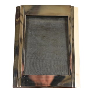 Ralph Lauren Art Deco Silver Plate Picture Frame For Sale