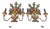 Pair of Carved Wood Fruit Basket Wall Sconces For Sale