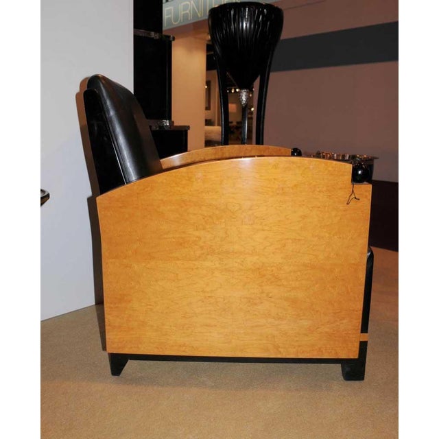 Biedermeier Art Deco Walnut Club Chair, 1920s For Sale - Image 9 of 11