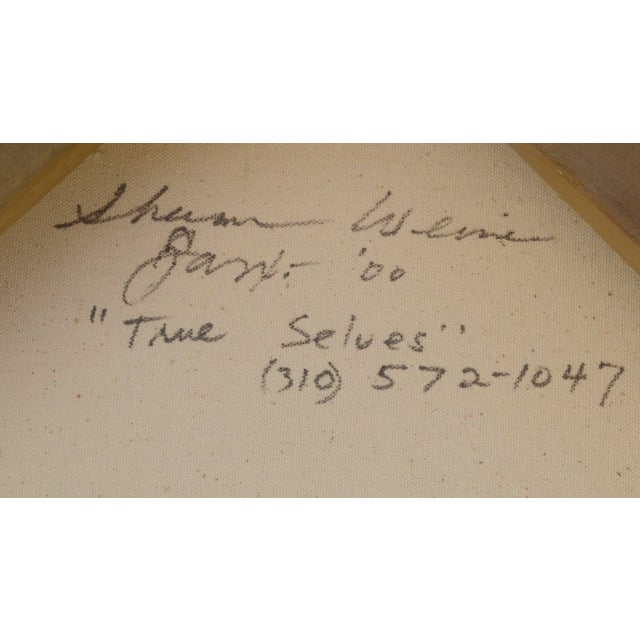 Red "True Selves" Red Abstract by Sharon Weiner For Sale - Image 8 of 9