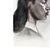 Black Donna Foreman Hopper Double-Sided Charcoal Portrait of a Woman in Profile For Sale - Image 8 of 9