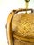 1960s Mid-Century Modern Woven Rattan Basket Table Lamp With Brass Hardware For Sale - Image 12 of 14