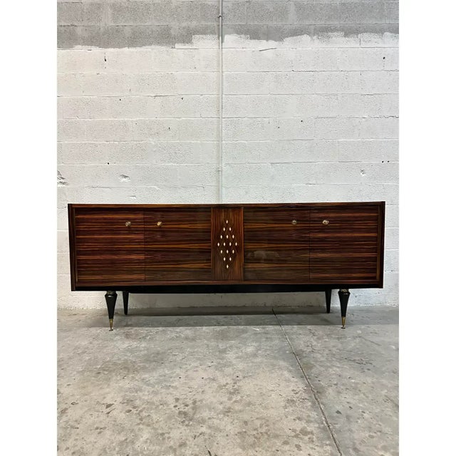 1940s Art Deco Macassar Sideboard or Bar For Sale - Image 17 of 18