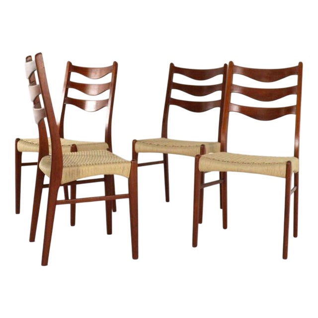 Chairs by Arne Wahl Iversen for Glygnore, 1960s, Set of 4 For Sale