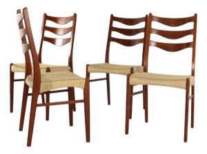 Chairs by Arne Wahl Iversen for Glygnore, 1960s, Set of 4