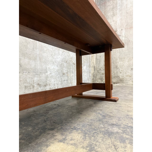 Wood Uhuru Design High-Top Table in Walnut — Commissioned for George Clooney, 2010, Brooklyn Ny For Sale - Image 7 of 13